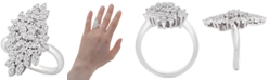 Wrapped in Love Diamond Cluster Statement Ring (1 ct. t.w.) in 14k White Gold, Created for Macy's